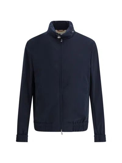 BRUNELLO CUCINELLI BRUNELLO CUCINELLI MEN WATER-REPELLENT JACKET WITH REMOVABLE HOOD