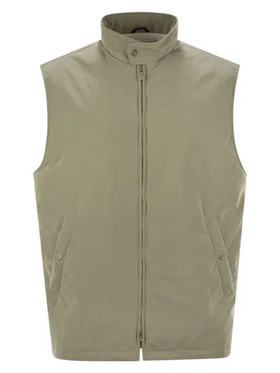 BRUNELLO CUCINELLI MEN'S WATER-REPELLENT MICROFIBRE WAISTCOAT WITH THERMOREÂ® PADDING