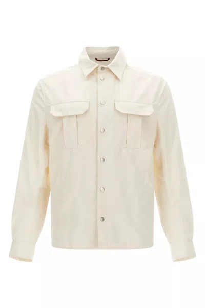 BRUNELLO CUCINELLI BRUNELLO CUCINELLI MEN WATER REPELLENT OVERSHIRT