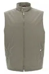 Brunello Cucinelli Grey Water-repellent Vest In Gray