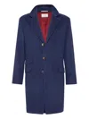 Brunello Cucinelli Men Water-resistant Coat In Blue