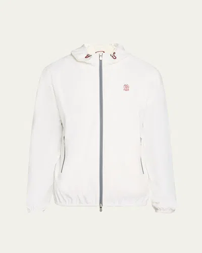 BRUNELLO CUCINELLI MEN'S WATER-RESISTANT FULL-ZIP JACKET