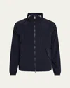 Brunello Cucinelli Men's Water-resistant Jacket In Blue
