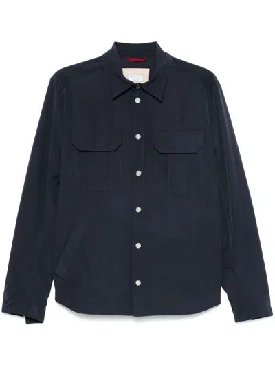 Brunello Cucinelli Men Water-resistant Microfiber Shirt-style Unlined Outerwear Jacket With Heat-bon In Multicolor