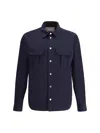 Brunello Cucinelli Men Waterproof Jacket In Blue