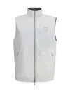 Brunello Cucinelli Men Waterproof Reversible Vest In White