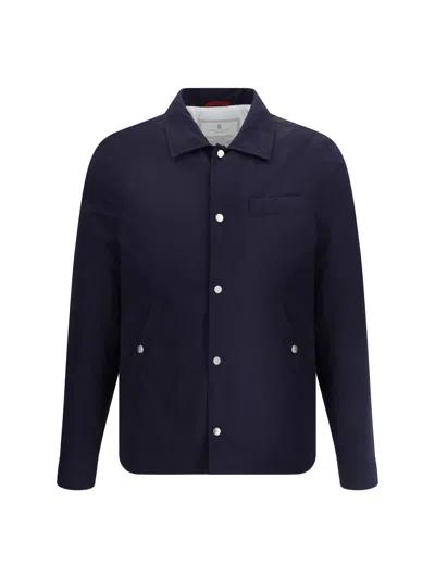 BRUNELLO CUCINELLI BRUNELLO CUCINELLI MEN WATERPROOF SHIRT JACKET