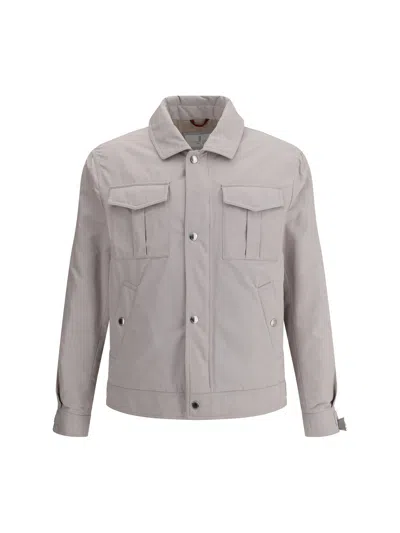 BRUNELLO CUCINELLI BRUNELLO CUCINELLI MEN WATERPROOF SHIRT JACKET