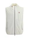 Brunello Cucinelli Functional Sleeveless Waterproof Vest With Hood Detail In Multicolor