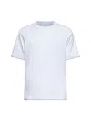 Brunello Cucinelli Men White Cotton Faux Layering T-shirt In White