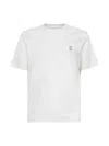 Brunello Cucinelli Crewneck T-shirt With Straight Hem And Soft Fabric