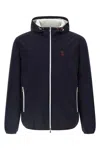 Brunello Cucinelli Men Nylon Blouson Jacket In Blue