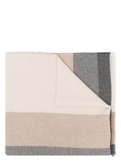 BRUNELLO CUCINELLI MEN'S WOOL AND CASHMERE SCARF