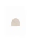 Brunello Cucinelli Men Wool Beanie Hat In Cream