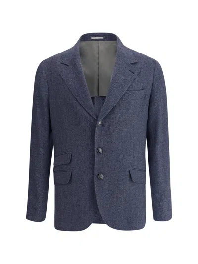 BRUNELLO CUCINELLI BRUNELLO CUCINELLI MEN WOOL BLAZER JACKET