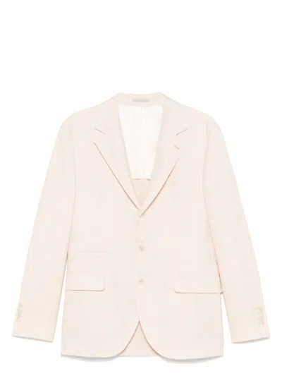 BRUNELLO CUCINELLI MEN'S WOOL BLEND SINGLE-BREASTED JACKET