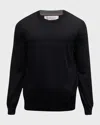 Brunello Cucinelli Men's Wool-cashmere Crewneck Sweater In Black