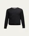Brunello Cucinelli Men's Wool-cashmere Crewneck Sweater In Black