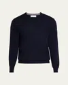 Brunello Cucinelli Men's Wool-cashmere V-neck Sweater In C077a Brown
