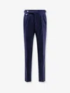 Brunello Cucinelli Pleated-front Tailored Trousers In Blue
