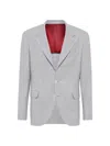 BRUNELLO CUCINELLI MEN'S WOOL, SILK AND CASHMERE BLAZER