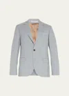 Brunello Cucinelli Men's Wool Three-button Two-piece Suit In Medium Grey