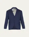 Brunello Cucinelli Men's Wool Three-button Two-piece Suit In Ocean Blue