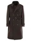 Brunello Cucinelli Long Sleeve Windbreaker In Brown