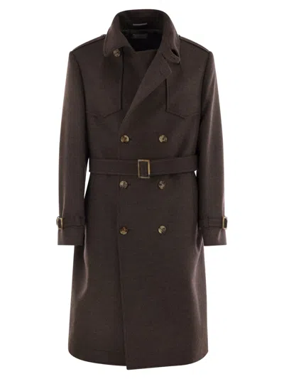 BRUNELLO CUCINELLI BRUNELLO CUCINELLI MEN WOOL TRENCH