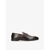 Brunello Cucinelli Mens Dark Brown Horsebit-embellished Leather Loafers Eur 44 / 10 Uk In Dark Brown