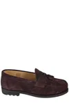 Brunello Cucinelli Man Loafers Deep Purple Size 10 Leather In Red