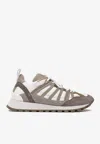 Brunello Cucinelli Mesh And Suede Running Sneakers