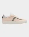 Brunello Cucinelli Mesh And Suede T-toe Sneakers In Oat
