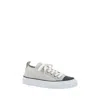 Brunello Cucinelli White Low Top Sneaker With Tab On The Heel