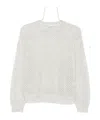 Brunello Cucinelli Wool Sweater Mesh Design Subtle Shimmer