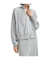 Brunello Cucinelli Cotton-blend Bomber Jacket In Gray
