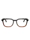 Brunello Cucinelli Metal-frame Rectangle Glasses In Black