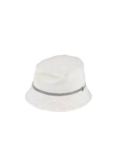 Brunello Cucinelli Metal-decorated Fisherman Hat In White