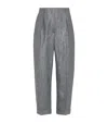 Brunello Cucinelli Sparkling Twill Trousers In Gray