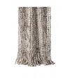 Brunello Cucinelli Metallic-detail Bobble Scarf In Gray