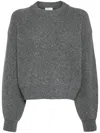 Brunello Cucinelli Metallic Sequin-embellished Jumper In Grey