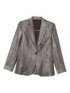 Brunello Cucinelli Metallic Single-breasted Blazer