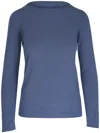 Brunello Cucinelli Metallic-threading Jumper In Blue
