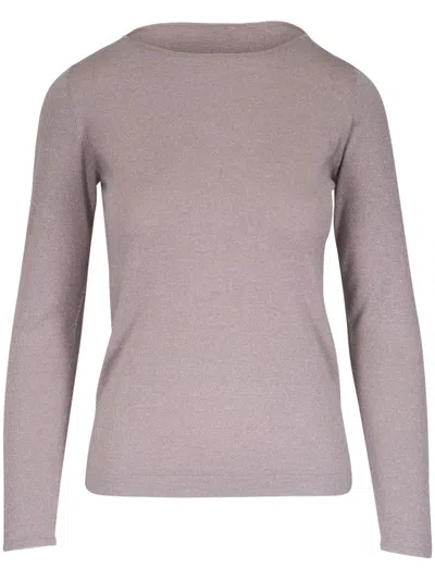 Brunello Cucinelli Pullover Mit Metallic-garn In Nude