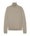 Brunello Cucinelli Metallic Turtleneck Pullover In Brown