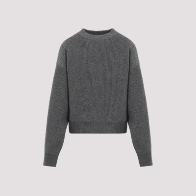 Brunello Cucinelli Women Cashmere Sweater In Gray