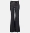 Brunello Cucinelli Mid-rise Bootleg Jeans In Blue
