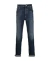 Brunello Cucinelli Blue Cotton Denim Regular Jeans In Blue