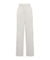 Brunello Cucinelli Stretch Cotton Straight Pants In White