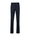 Brunello Cucinelli Mid-rise Slim Fit Chinos In Blue In Black